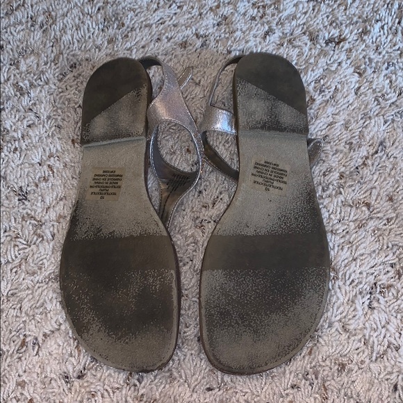 Silver Rhinestone Sandals - Picture 2 of 3